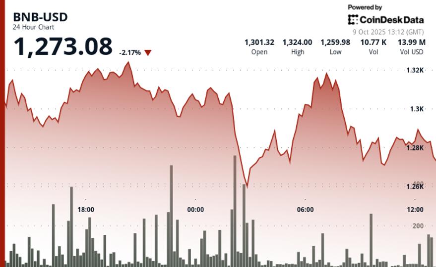 BNB Falls 2% as Memecoin Trades Unwind Despite ‘Hard to Ignore’ Rally BNB Falls 2% as Memecoin Trades Unwind Despite 'Hard to Ignore' Rally