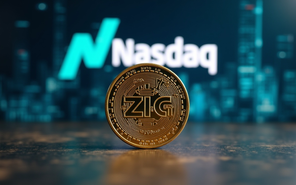 ZIGChain eyes gains as Nasdaq-Listed SEGG Media backs ZIG ZIGChain And Nasdaq Logo