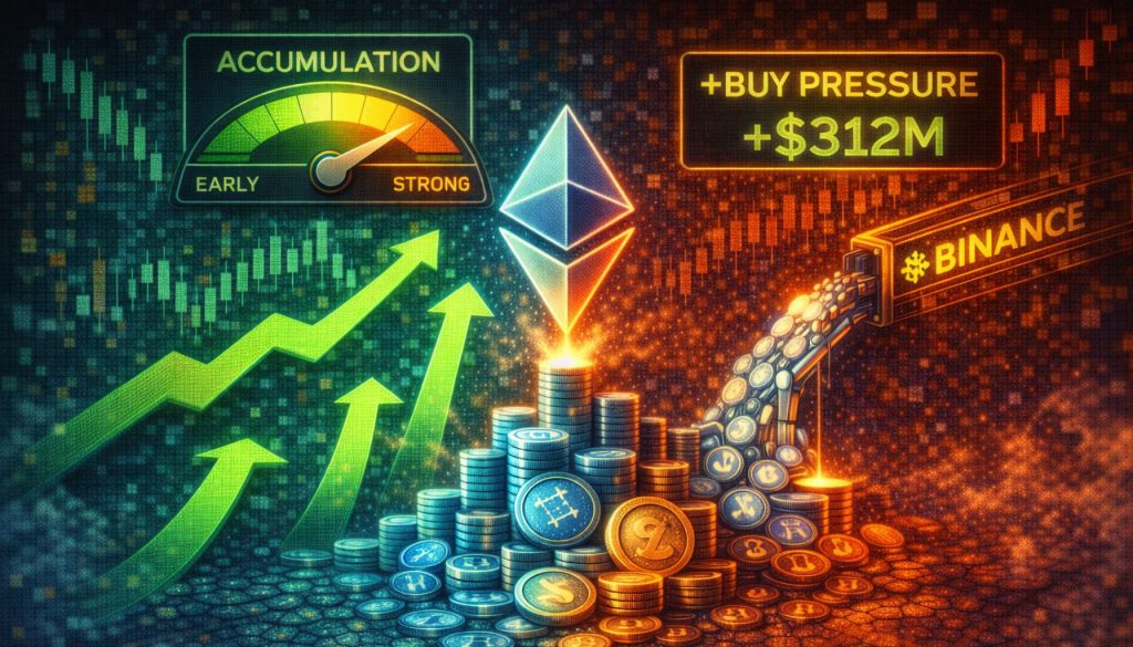 Ethereum Shows Early Accumulation Signals As Binance Buy Pressure Intensifies Ethereum Shows Early Accumulation Signals As Binance Buy Pressure Intensifies