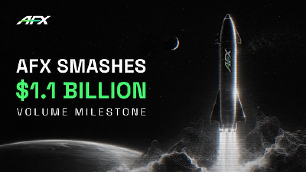 AFX Surpasses $1.1 Billion In Total Trading Volume, Highlighting Capital Efficiency In On-Chain Derivatives AFX Surpasses $1.1 Billion In Total Trading Volume, Highlighting Capital Efficiency In On-Chain Derivatives