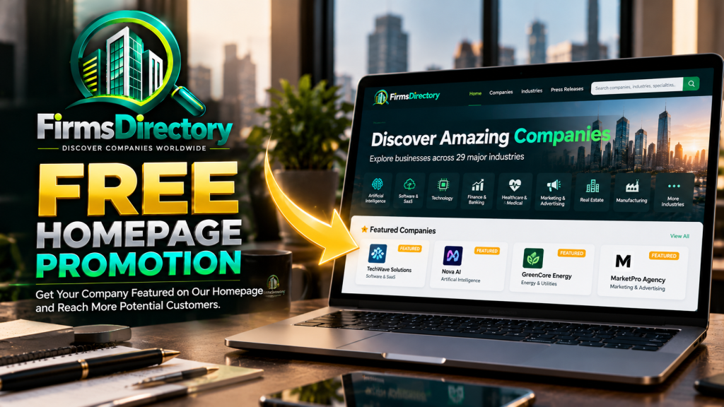 Firms Directory Expands Business Discovery Platform With Free Homepage Promotion Firms Directory Expands Business Discovery Platform With Free Homepage Promotion